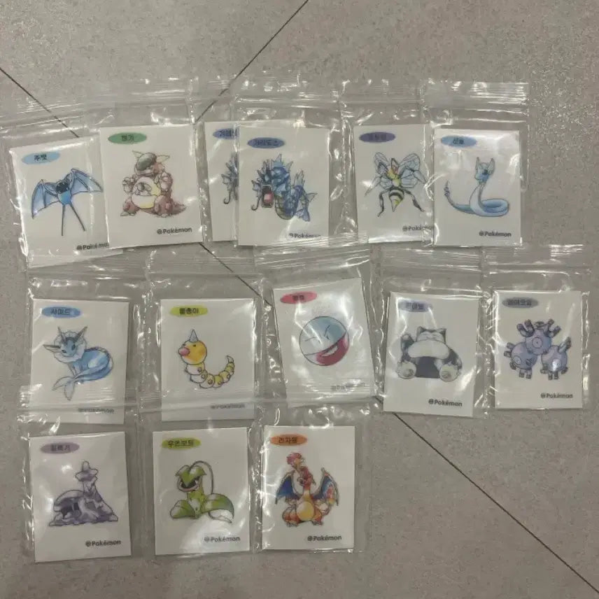 [BUNJANG] Pokemon Artwork Stickers / 포켓몬스터 아트워크 띠부실