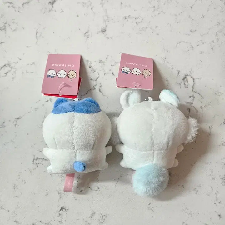 [BUNJANG] Neko Neko Nya Nya Mini Plush Set (Hachiwara &amp; Momonga) - New / 먼작귀 콩눈 미니인형 하치와레 모몽가 세트 새상품