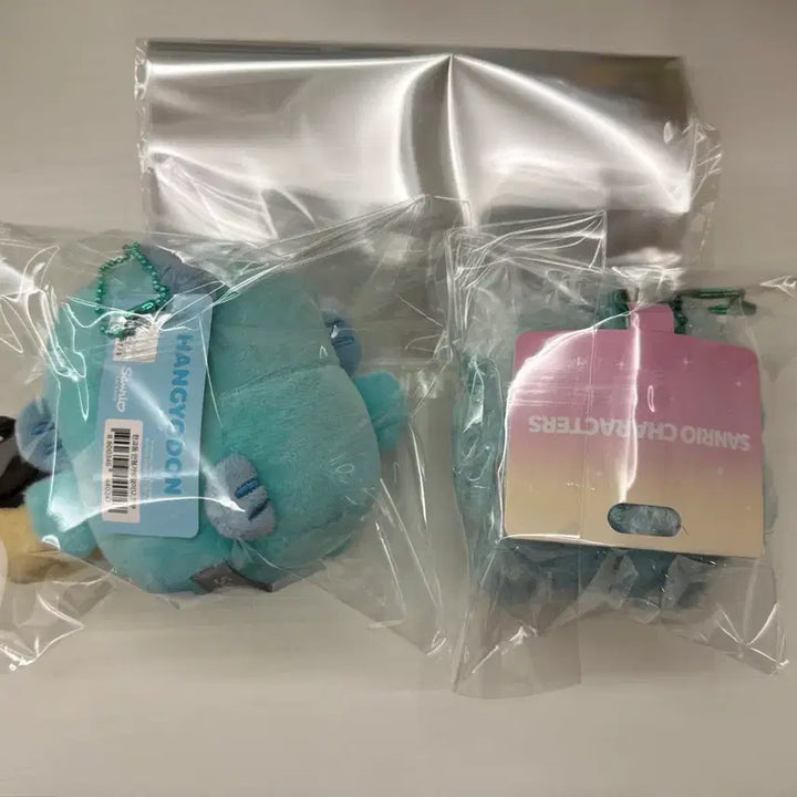 [BUNJANG] Sanrio Hangyodon Sparkling Kkanbu Doll Keychain Bundle Set / [새상품] 산리오 반짝 깐부 인형 키링 한교동 일괄