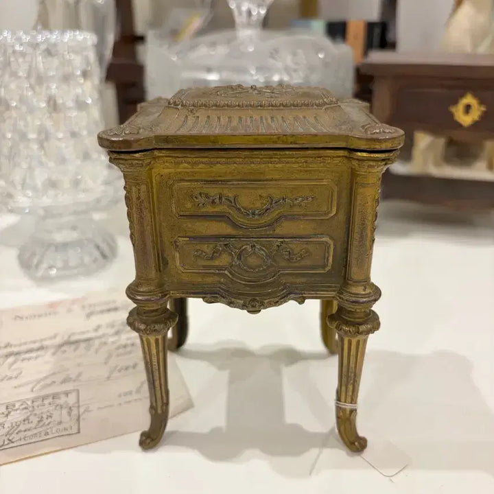 [BUNJANG] French Bronze Antique Jewelry Box / 프렌치 브론즈 엔틱 보석함