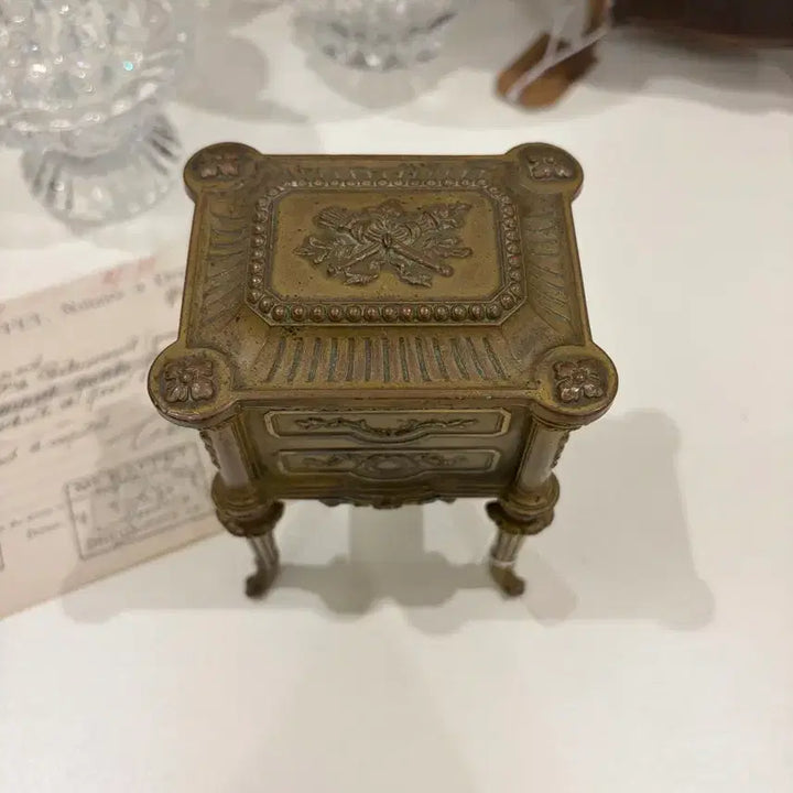 [BUNJANG] French Bronze Antique Jewelry Box / 프렌치 브론즈 엔틱 보석함