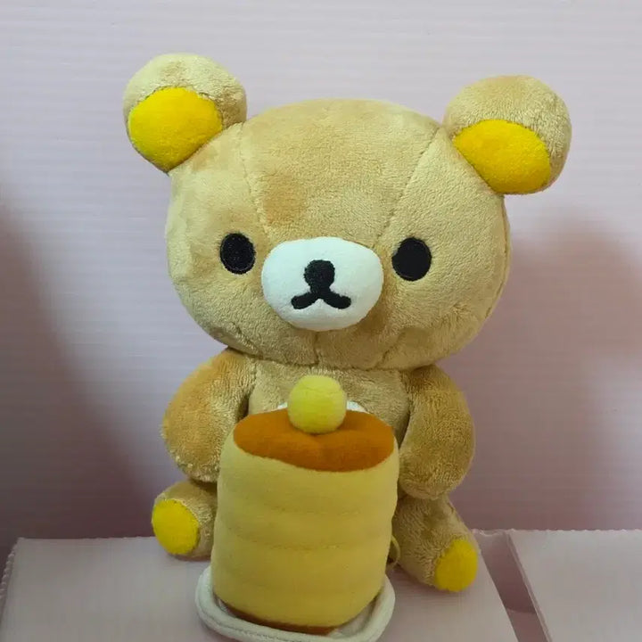 [BUNJANG] Classic Rilakkuma Pancake Plush Doll / 고전 리락쿠마 팬케이크 인형