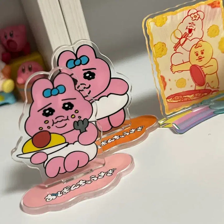[BUNJANG] Onpochamu Opanchuu Usagi Acrylic Stand Bundle Set / 음뽀챠무 오판츄우사기 아크릴 스탠드 4개 일괄 삔쮸토끼