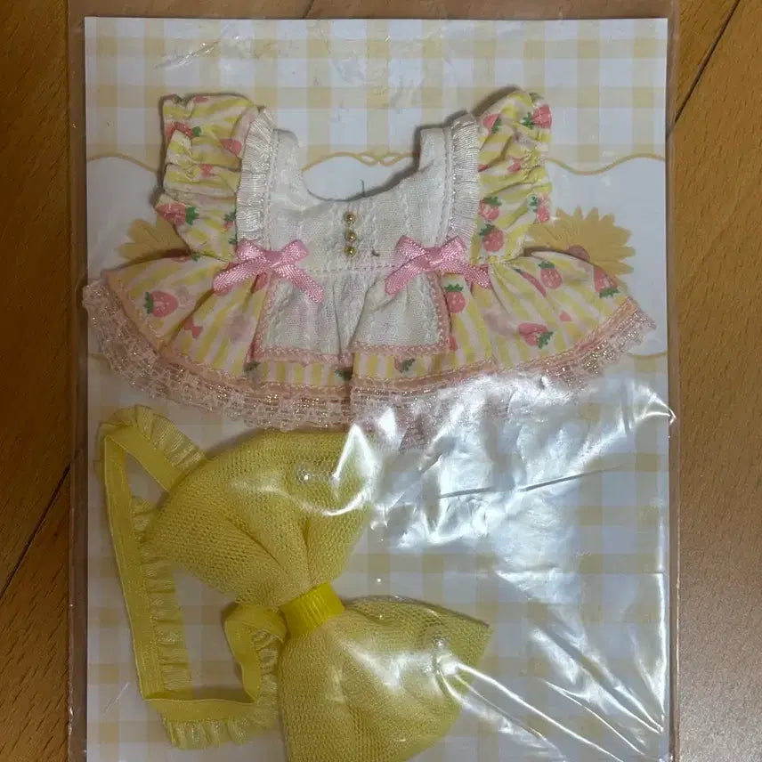 [BUNJANG] 10cm Doll Clothes Bokdong Closet Strawberry Dress Bundle Set / 10cm 솜인형 의상 복동이옷장 딸기원피스