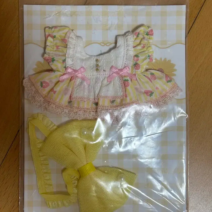 [BUNJANG] 10cm Doll Clothes Bokdong Closet Strawberry Dress Bundle Set / 10cm 솜인형 의상 복동이옷장 딸기원피스