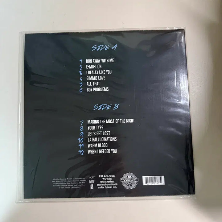 [BUNJANG] Carly Rae Jepsen Emotion LP / 칼리 레이 젭슨 emotion lp 5주년 한정 투명 블루반