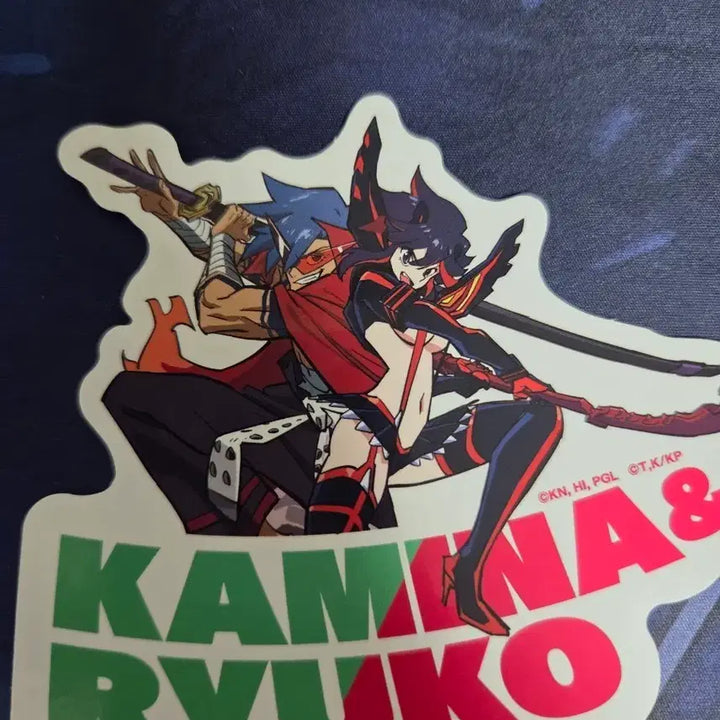 [BUNJANG] Kamina Ryuko Sticker - Gurren Lagann vs Kill la Kill Goods / 카미나 류코 스티커  그렌라간 대 킬라킬전 굿즈