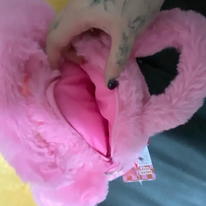 [BUNJANG] Wasabi Bear Pink Teddy Bear Bag / 와사비베어 핑크 곰돌이 인형 가방