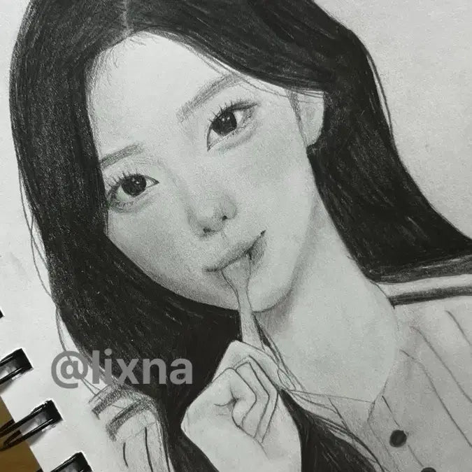 [BUNJANG] Custom Pencil Sketch Portrait Commission / 연필 그림 커미션!
