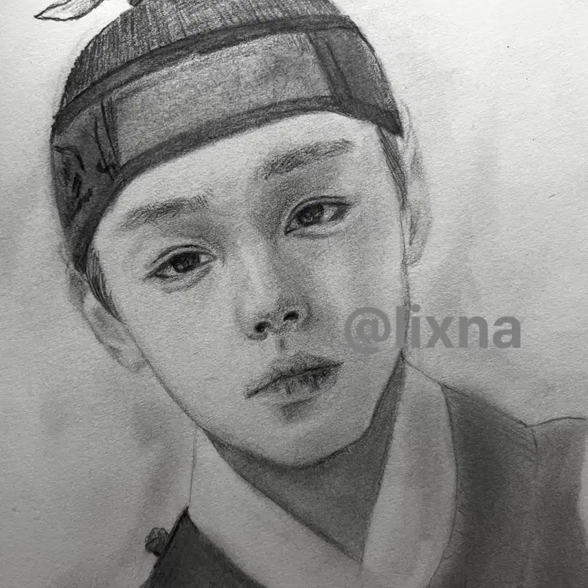 [BUNJANG] Custom Pencil Sketch Portrait Commission / 연필 그림 커미션!
