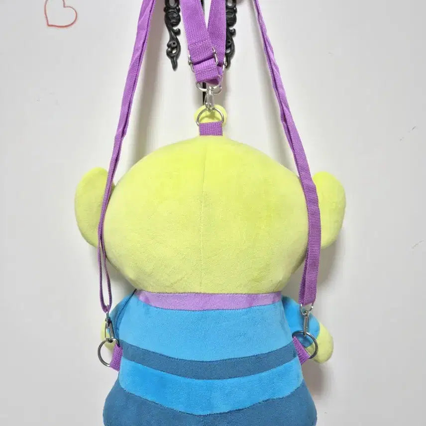 [BUNJANG] Disney Official Toy Story Alien Plush Backpack / 디즈니 정품)토이스토리 알린 인형 가방/새상품