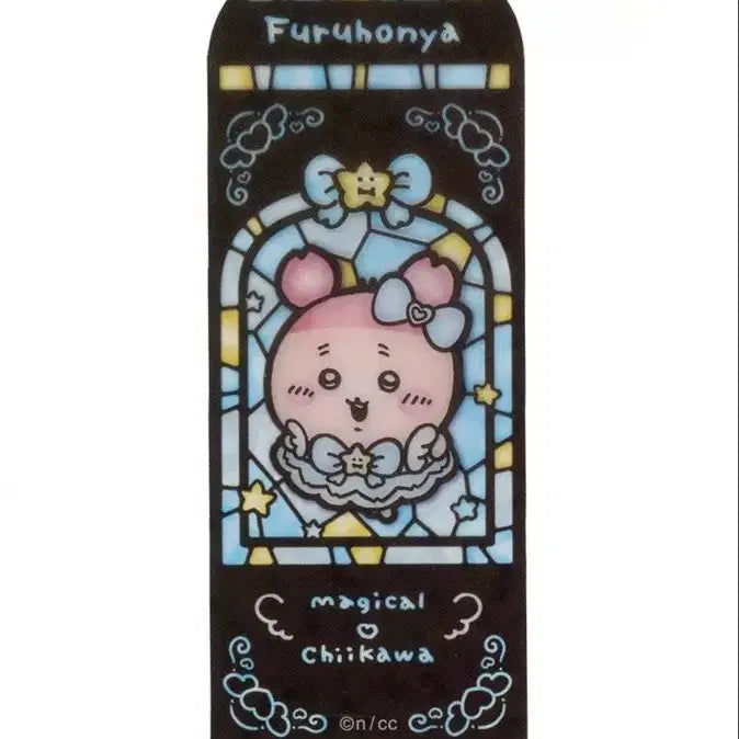 [BUNJANG] Chiikawa (Nankokuki) Kani Magical Stained Glass Bookmark / 치이카와 먼작귀 카니 매지컬 스테인드글라스 북마크 책갈피