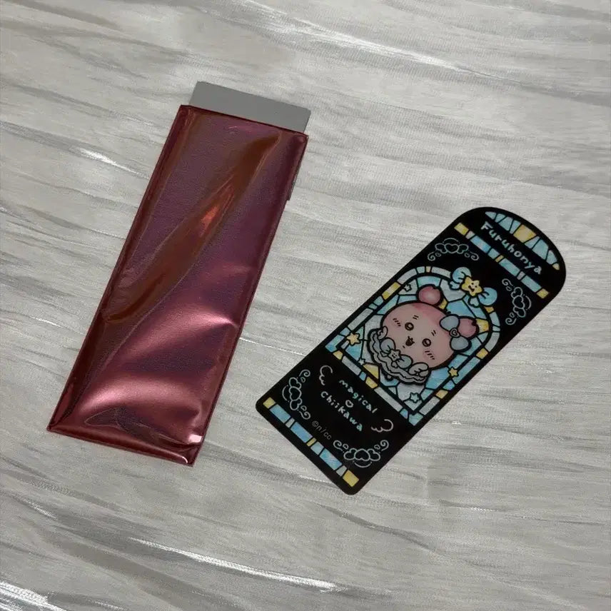 [BUNJANG] Chiikawa (Nankokuki) Kani Magical Stained Glass Bookmark / 치이카와 먼작귀 카니 매지컬 스테인드글라스 북마크 책갈피