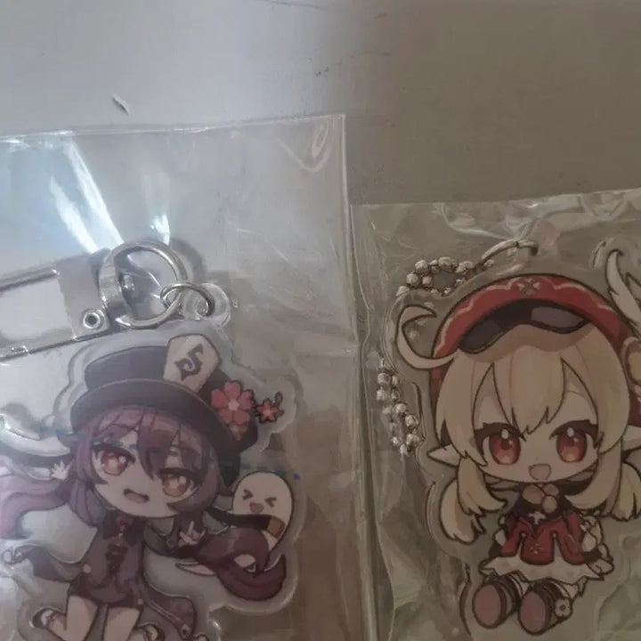 [BUNJANG] Genshin Impact Acrylic Keychain Hu Tao / Klee / 원신 아크릴 키링 호두/클레