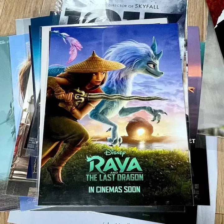 [BUNJANG] Raya and the Last Dragon Art Card A3 Poster Set / 라야 아트카드 새해봉투 A3 포스터 라야와마지막드래곤 디즈니 영화 굿즈