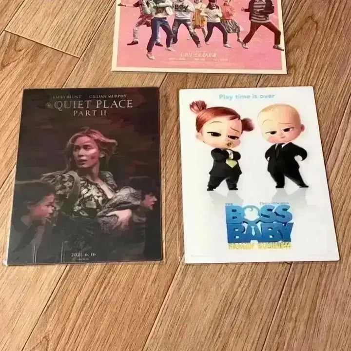 [BUNJANG] A Quiet Place Part II &amp; The Boss Baby: Family Business Lenticular Art Card &amp; IMAX Poster Set / 콰이어트 플레이스2,첫째날 보스베이비2 렌티큘러 아트카드 아이맥스 포스터