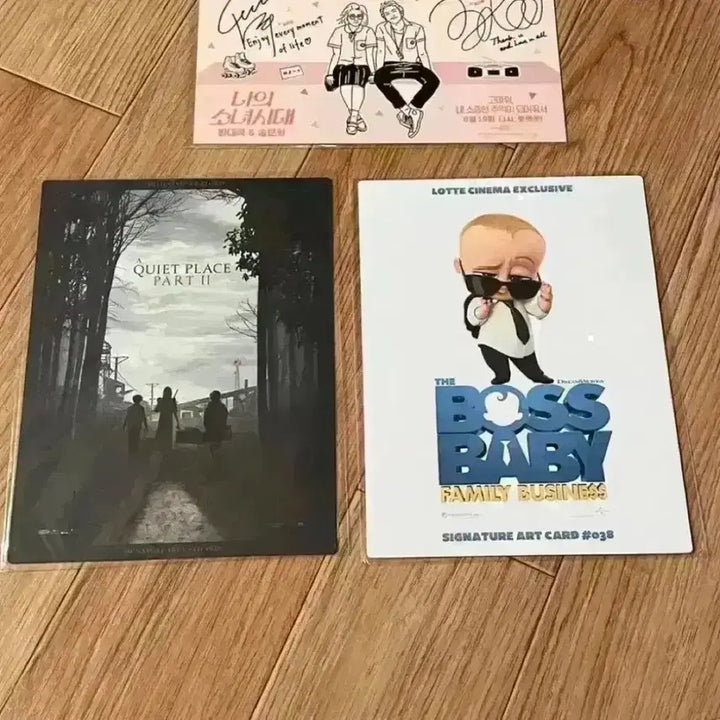[BUNJANG] A Quiet Place Part II &amp; The Boss Baby: Family Business Lenticular Art Card &amp; IMAX Poster Set / 콰이어트 플레이스2,첫째날 보스베이비2 렌티큘러 아트카드 아이맥스 포스터