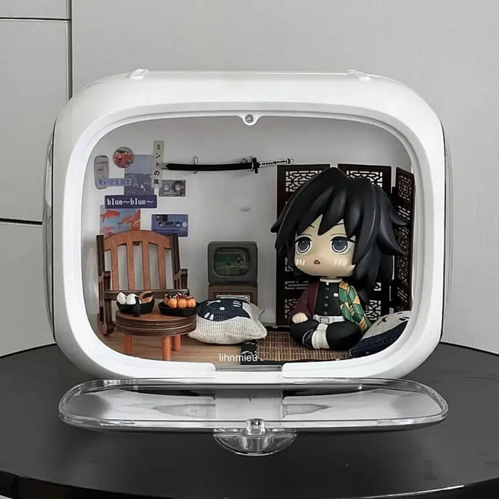 [BUNJANG] Look Up Room Decor Capsule Display Case with Miniature Props / 룩업 방 꾸미기 장식캡슐 아크릴 전시장 + 미니어처 소품