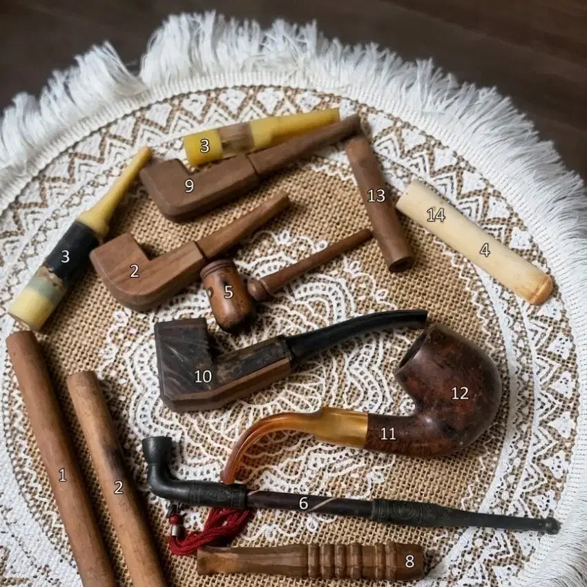 [BUNJANG] Rare Native American Handmade Pipe Set &amp; Collectibles / [초희귀/소장용] 미국 그랜드캐년 인디언 원주민 수제 파이프 세트 &amp; 최