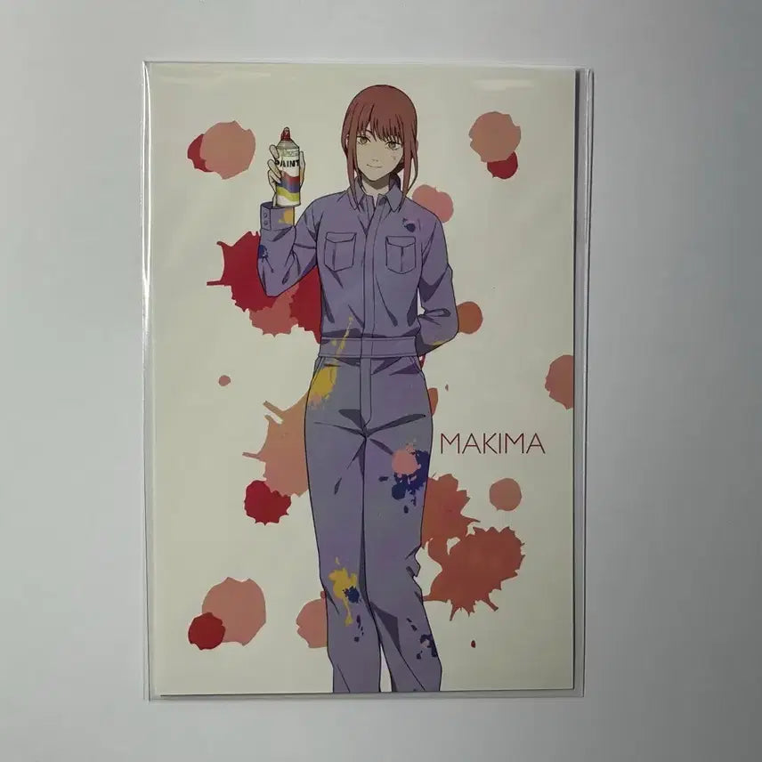 [BUNJANG] Chainsaw Man Makima Animate Paint Exclusive Postcard / 체인소맨 애니메이트 페인트 마키마 특전 엽서