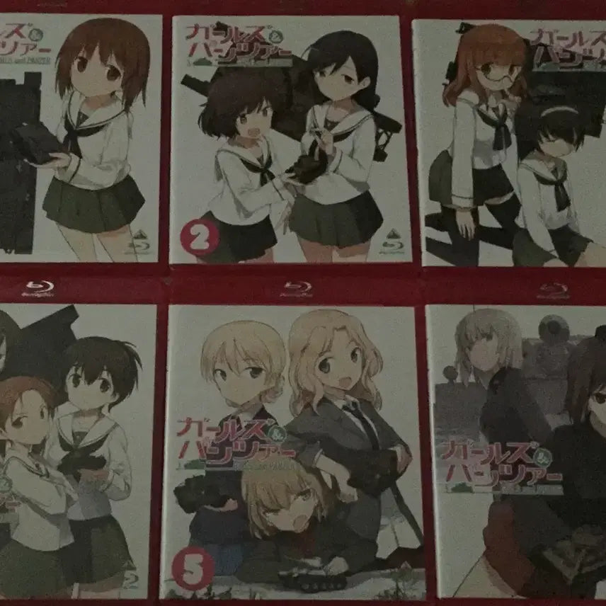 [BUNJANG] Girls und Panzer TV Blu-ray Set Volumes 1-6 + Bonus / 걸즈앤판처 걸판 TV1-6판 블루레이 세트+특전