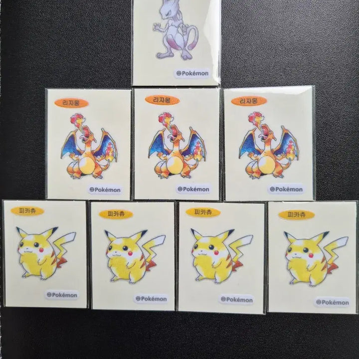 [BUNJANG] Pokemon TCG Stickers Mewtwo / Mew Mega Evolution / 포켓몬 띠부씰 아트워크 뮤츠 외 중복으로 <==>메가 띠부씰  교환.