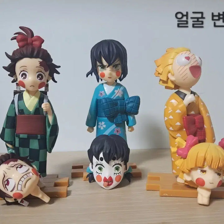 [BUNJANG] Demon Slayer: Kimetsu no Yaiba - Entertainment District Arc Zenko, Inoko, Sumiko Figure Set / [얼굴 변형] 귀멸의 칼날 유곽편 [젠코, 이노코 , 스미코] 피규어
