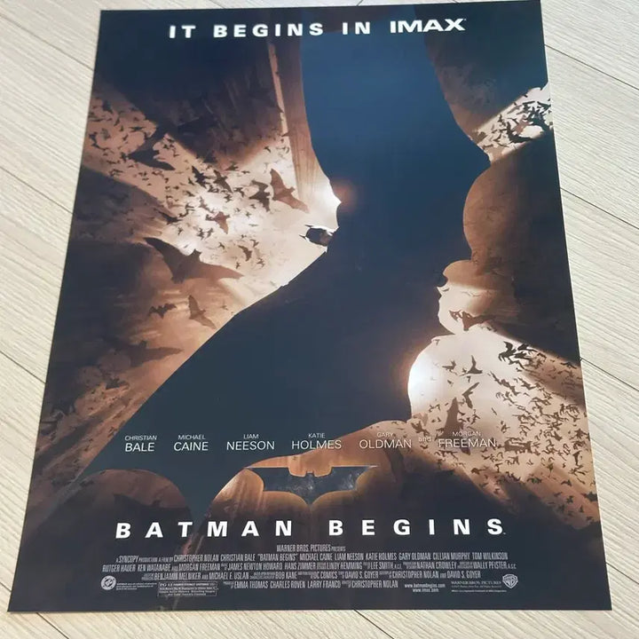 [BUNJANG] Rare Limited Edition The Dark Knight Batman Begins IMAX Poster A3 / [2021초희귀한정판]영화 다크나이트 배트맨 비긴즈 아이맥스 포스터A3