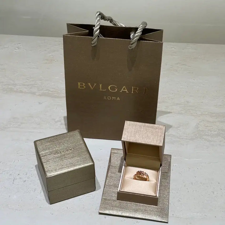 [BUNJANG] Bvlgari Serpenti Viper Ring Rose Gold Size 14 / 불가리 뱀 디자인 커플 반지 로즈골드 14사이즈