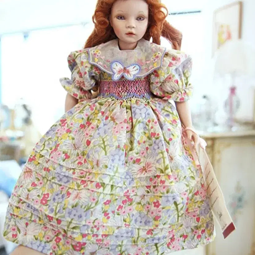[BUNJANG] Poldoll Janie Flower Print Dress Doll / 얼굴도 원피스도 예쁜 폴린돌 Janie