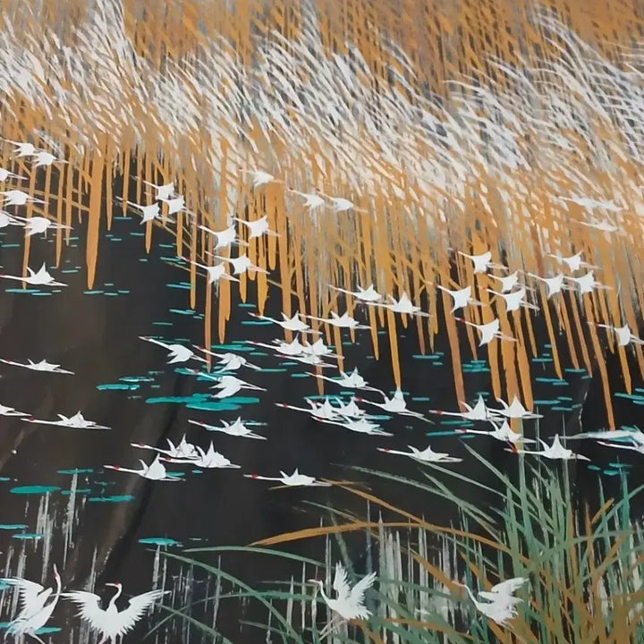[BUNJANG] Kim Tae-young Artist Large White Crane Painting / 거석김태영작가 대형백학도그림