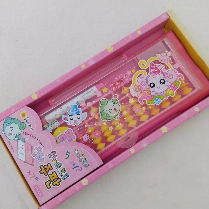 [BUNJANG] Netmarble Yakchai Burakri Kungya Whiteboard Abacus Pencil Case / 넷마블 야채부락리 쿵야 화이트보드 주판 필통 / 고전 게임 빈티지 문구