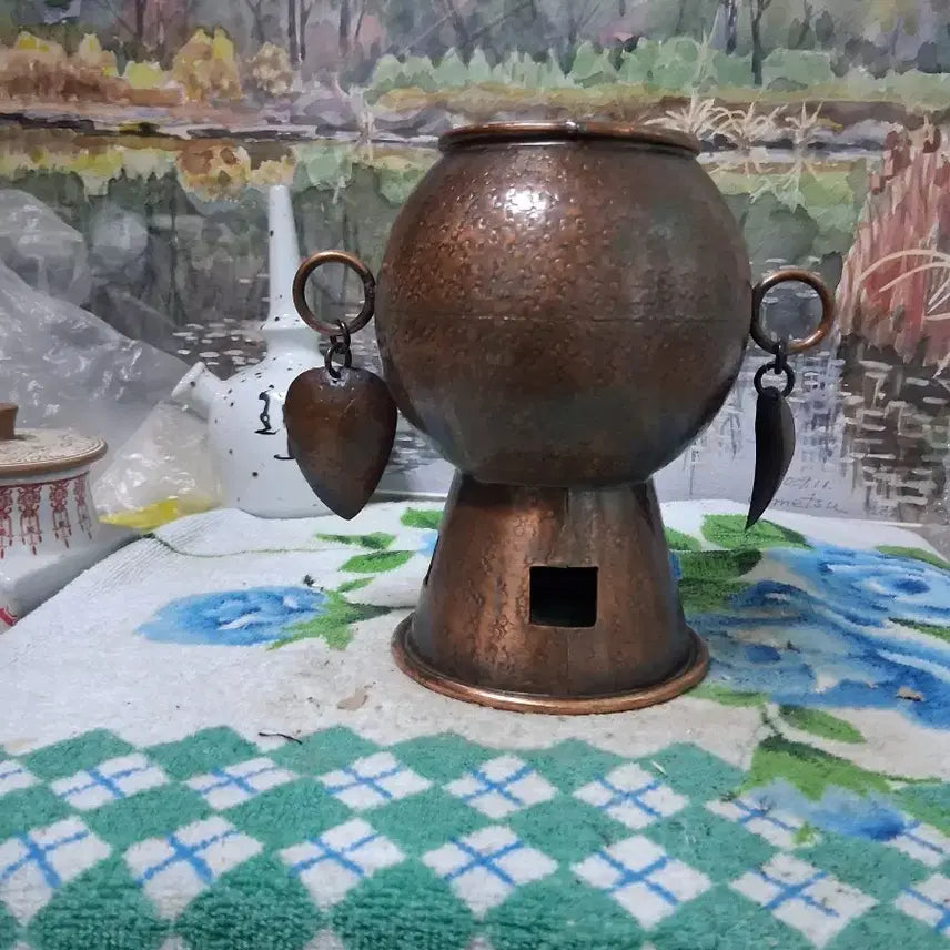[BUNJANG] Antique Brass Brush Holder Vase / 문방사우
