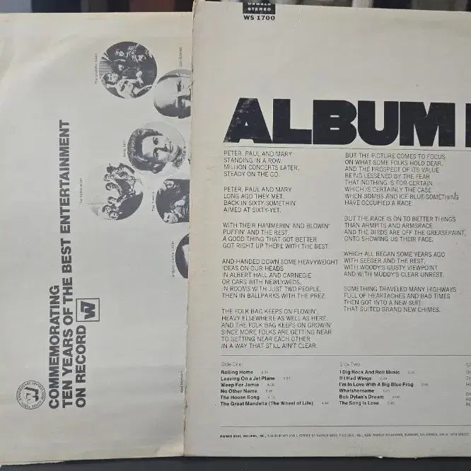 [BUNJANG] Peter, Paul and Mary Album 1700 LP / Peter, Paul and Mary_Album 1700_LP USA