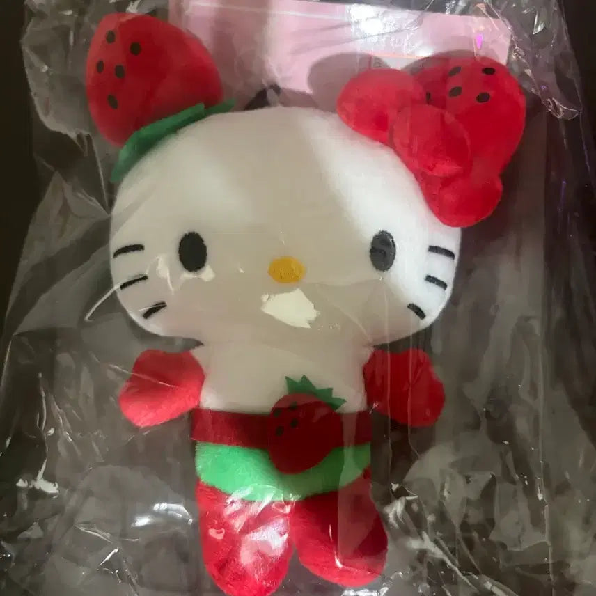 [BUNJANG] Ichigoman Hello Kitty Mascot Strawberry Costume / 이치고맨 키티 마스코트