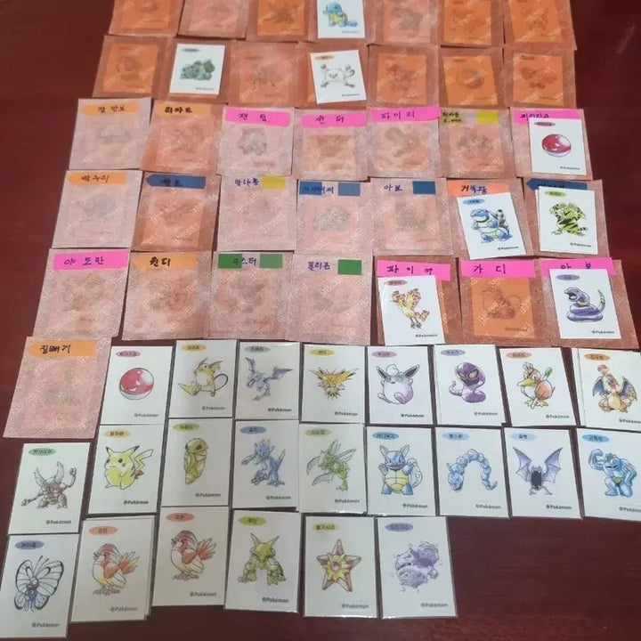 [BUNJANG] Pokemon Art Sticker Collection / 포켓몬 아트웍 띠부씰 판매 합니다