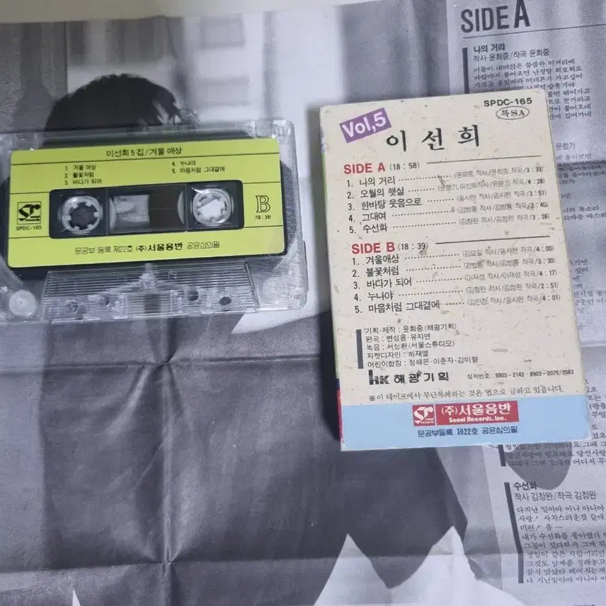 [BUNJANG] Lee Sun Hee 5th Album - My Street (Cassette Tape) / 이선희 5집 - 나의 거리 (카세트테이프)