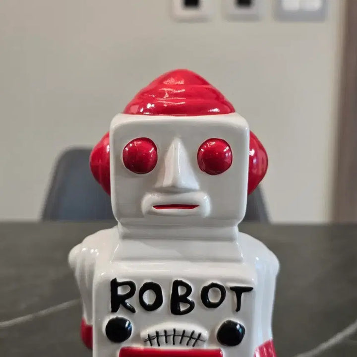 [BUNJANG] Vintage Ceramic Robot Piggy Bank / 빈티지 세라믹 로봇 저금통
