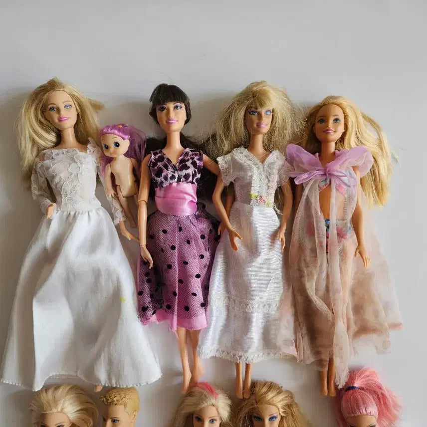 [BUNJANG] Vintage Barbie Doll Ken Baby Doll Set (10 pcs) / 빈티지 바비인형(10개세트)켄/베이비돌