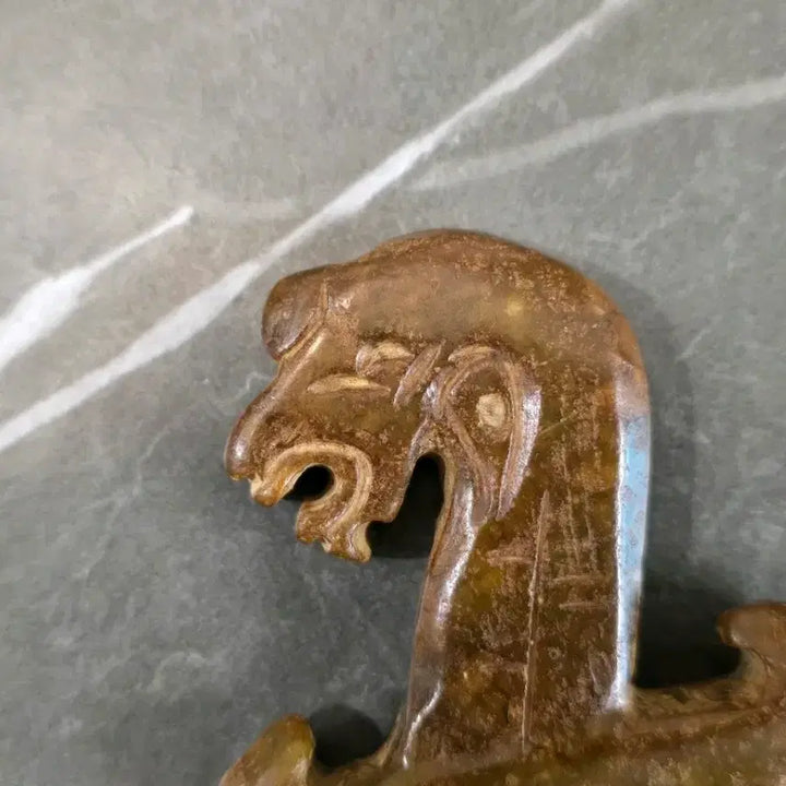 [BUNJANG] Jade Dragon Head Sword Ornament / 용 머리 옥 검, 옥 공예품