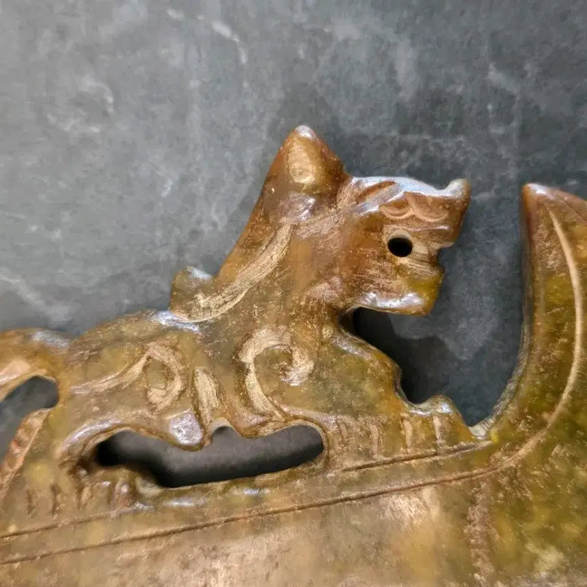 [BUNJANG] Jade Dragon Head Sword Ornament / 용 머리 옥 검, 옥 공예품