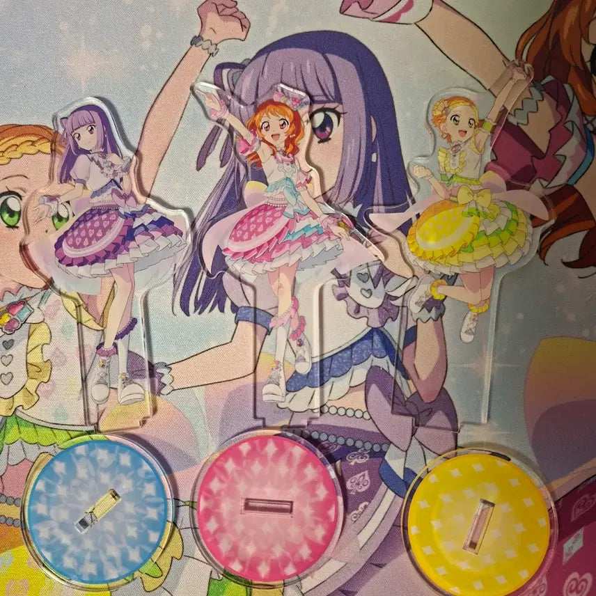 [BUNJANG] Aikatsu PriPara Collaboration Luminous Acrylic Bundle Set / 아이카츠 아이엠스타 프리파라 스타파라  아카리 히나키 스미레 아크릴