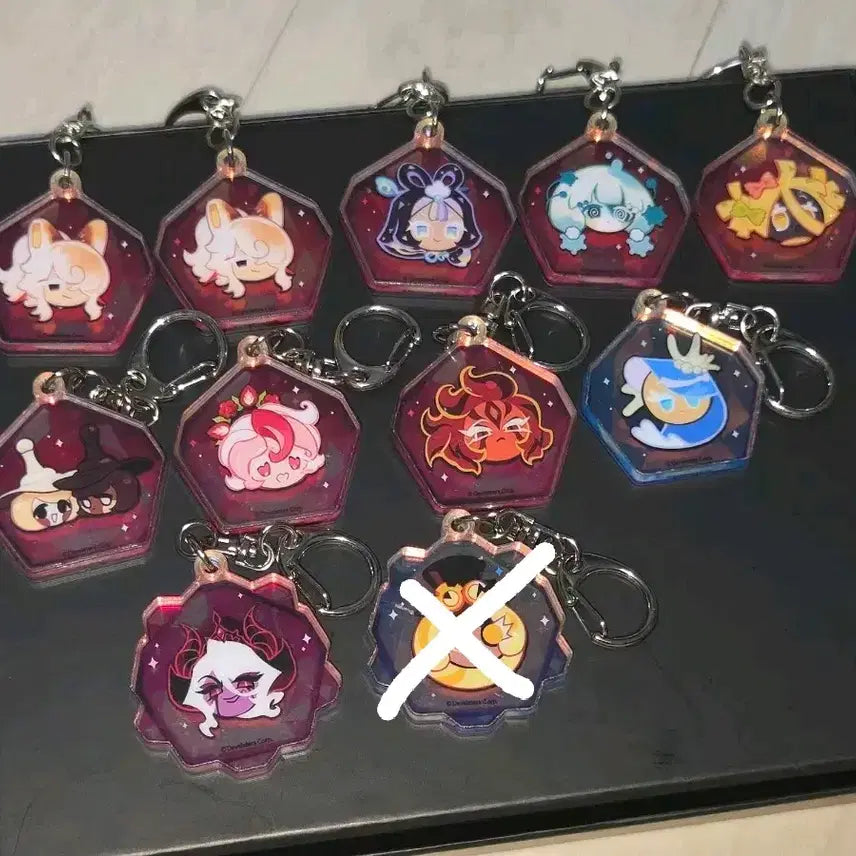 [BUNJANG] Cookierun Kingdom Soul Stone Keychain Set / 쿠키런킹덤 영혼석 키링 시간지기 어둠마녀