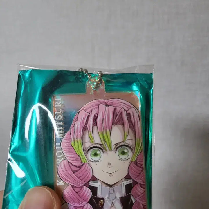 [BUNJANG] Demon Slayer Mitsuri Postcard &amp; Keychain Set / 귀멸의 칼날 미츠리 엽서,키링