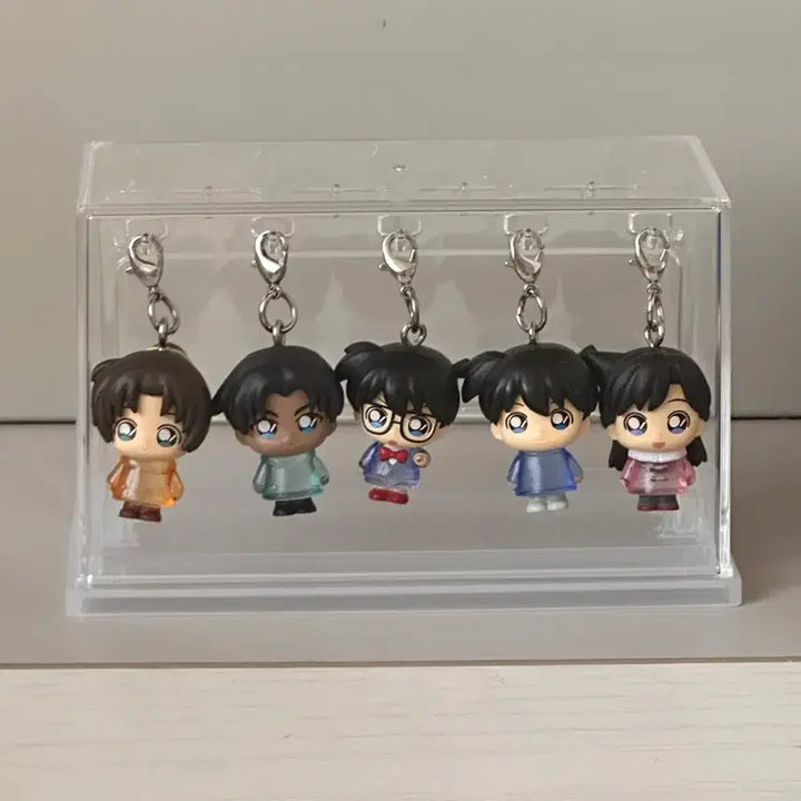 [BUNJANG] Detective Conan Kudo Shinichi &amp; Heiji Hattori Keychain Set / 코난 메지루시 남도일 하인성 신이치 헤이지 키링 가챠 명탐정 코난