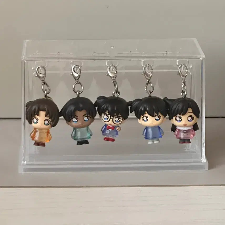 [BUNJANG] Detective Conan Kudo Shinichi &amp; Heiji Hattori Keychain Set / 코난 메지루시 남도일 하인성 신이치 헤이지 키링 가챠 명탐정 코난
