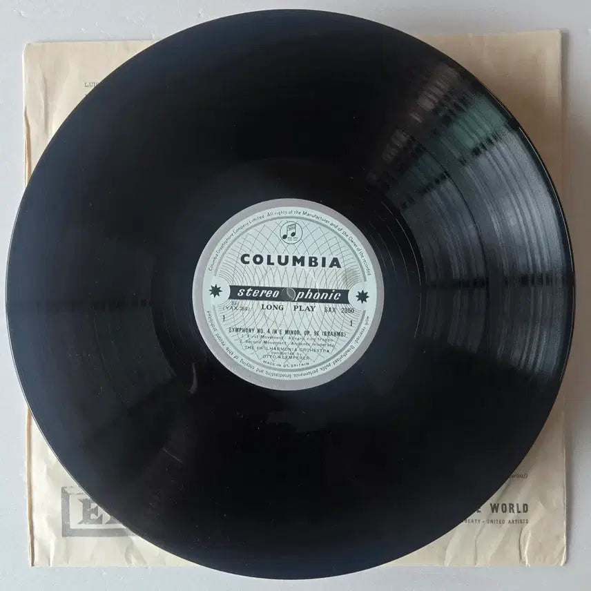 [BUNJANG] Otto Klemperer Brahms Symphony No. 4 LP (Columbia SAX First Pressing) / 오토 클렘페러 - 브람스 교향곡 4번 LP ( 콜롬비아 SAX 초반)