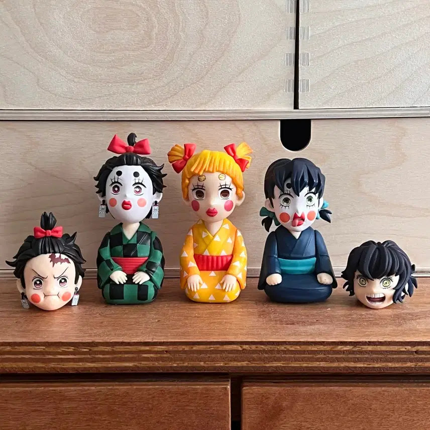 [BUNJANG] Demon Slayer: Kimetsu no Yaiba Entertainment District Arc Tanjiro, Zenitsu, Inosuke Figure Bundle Set / 일괄) 귀멸의 칼날 유곽편 탄지로 젠이츠 이노스케 피규어