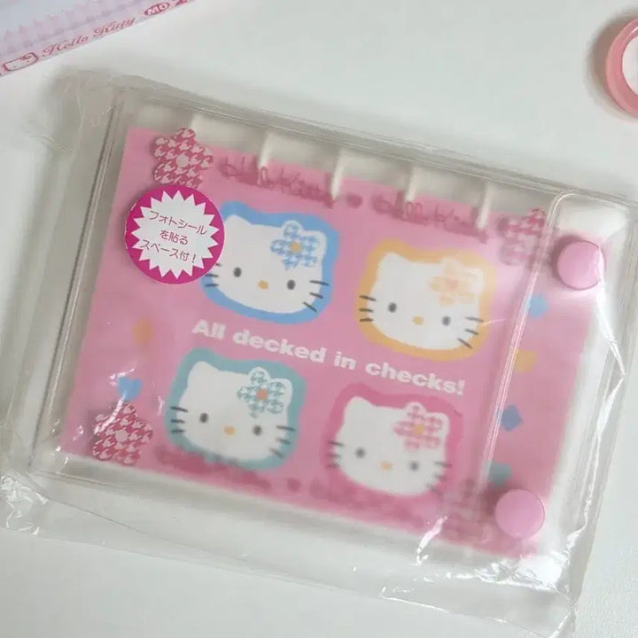 [BUNJANG] Classic Hello Kitty Diary Stickers &amp; Address Book Set / 고전키티 키티 다이어리 스티커 카오하나 다이어리 주소록