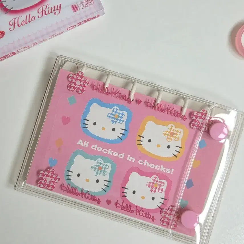 [BUNJANG] Classic Hello Kitty Diary Stickers &amp; Address Book Set / 고전키티 키티 다이어리 스티커 카오하나 다이어리 주소록